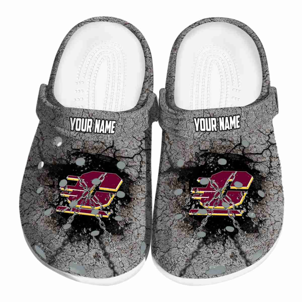 Central Michigan Chippewas NCAA Sport Crocs Crocband Clogs Shoes Comfortable For Men Women and Kids
