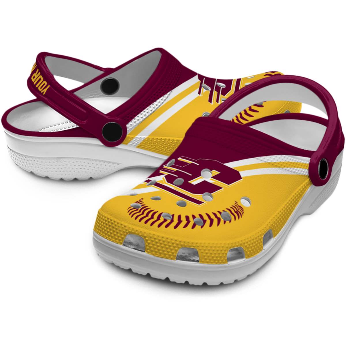 Central Michigan Chippewas NCAA Sport Crocs Crocband Clogs Shoes Comfortable For Men Women and Kids - Image 3