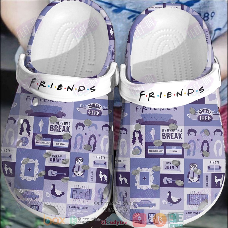Central Perk Friends TV Series Crocs Crocband Clogs Shoes Comfortable For Men Women and Kids