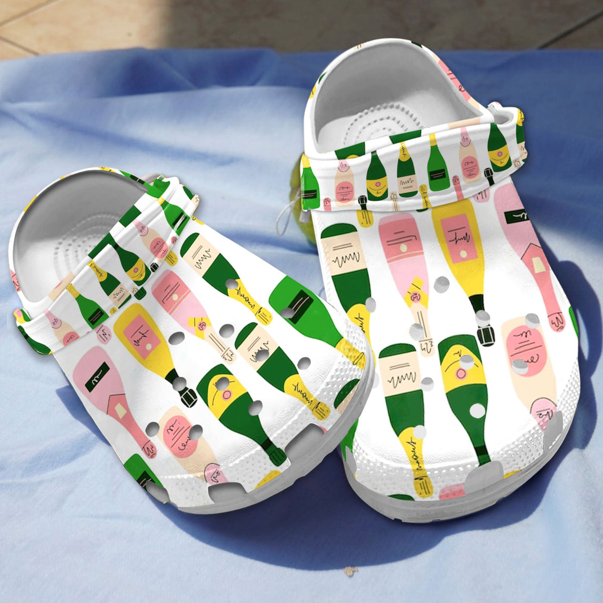 Champagne Wine Crocs Crocband Clogs Shoes Comfortable For Men Women and Kids