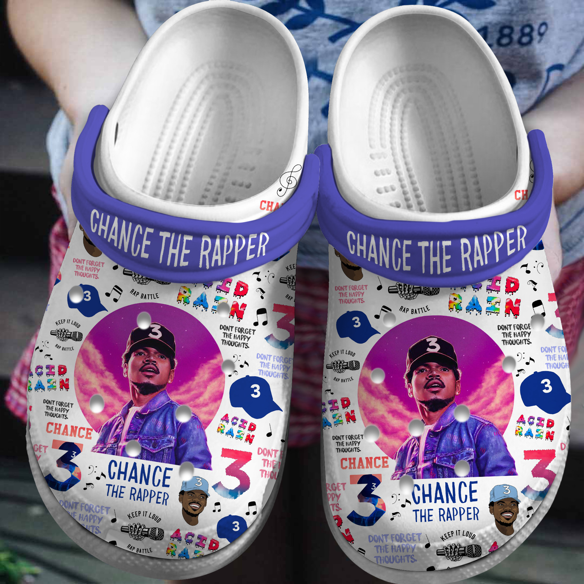 Chance The Rapper Music Crocs Crocband Clogs Shoes Comfortable For Men Women and Kids