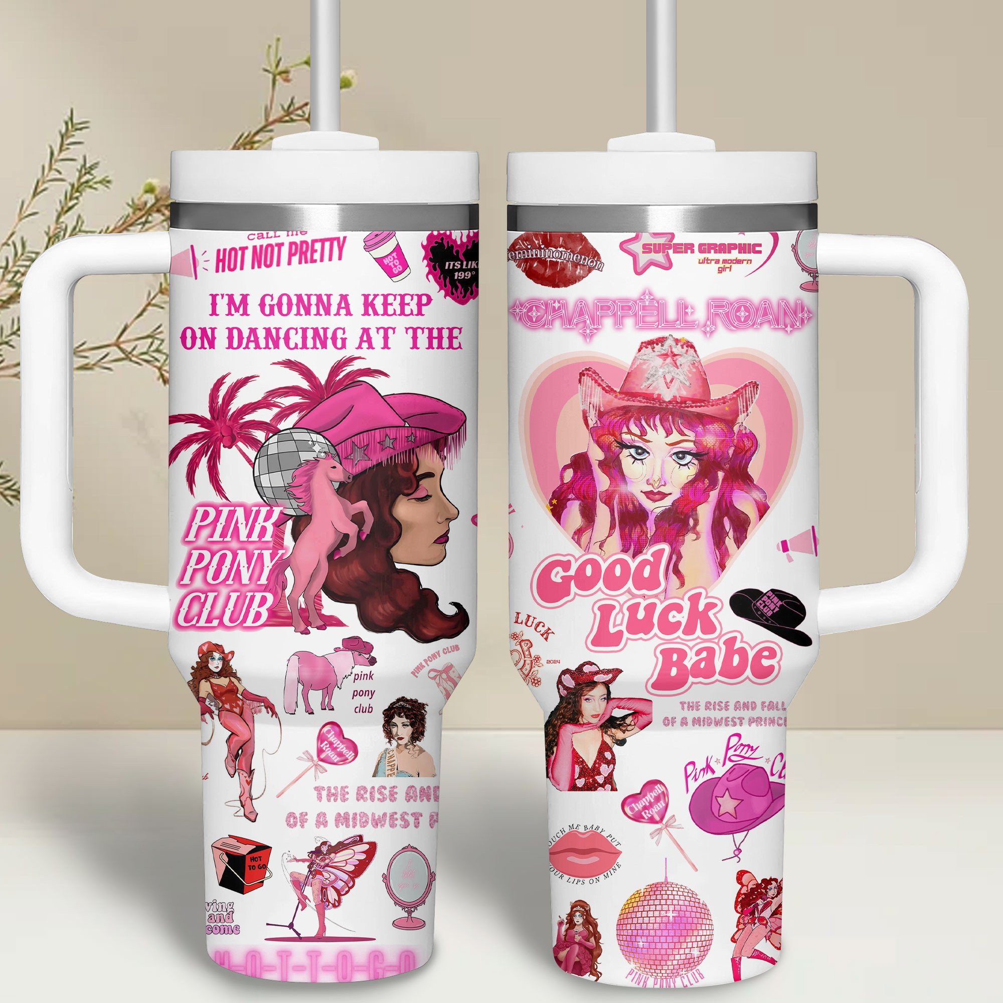 Chappell Roan Music Custom Stanley Cup 40 oz 30 oz Tumbler With HandleTVC2301515