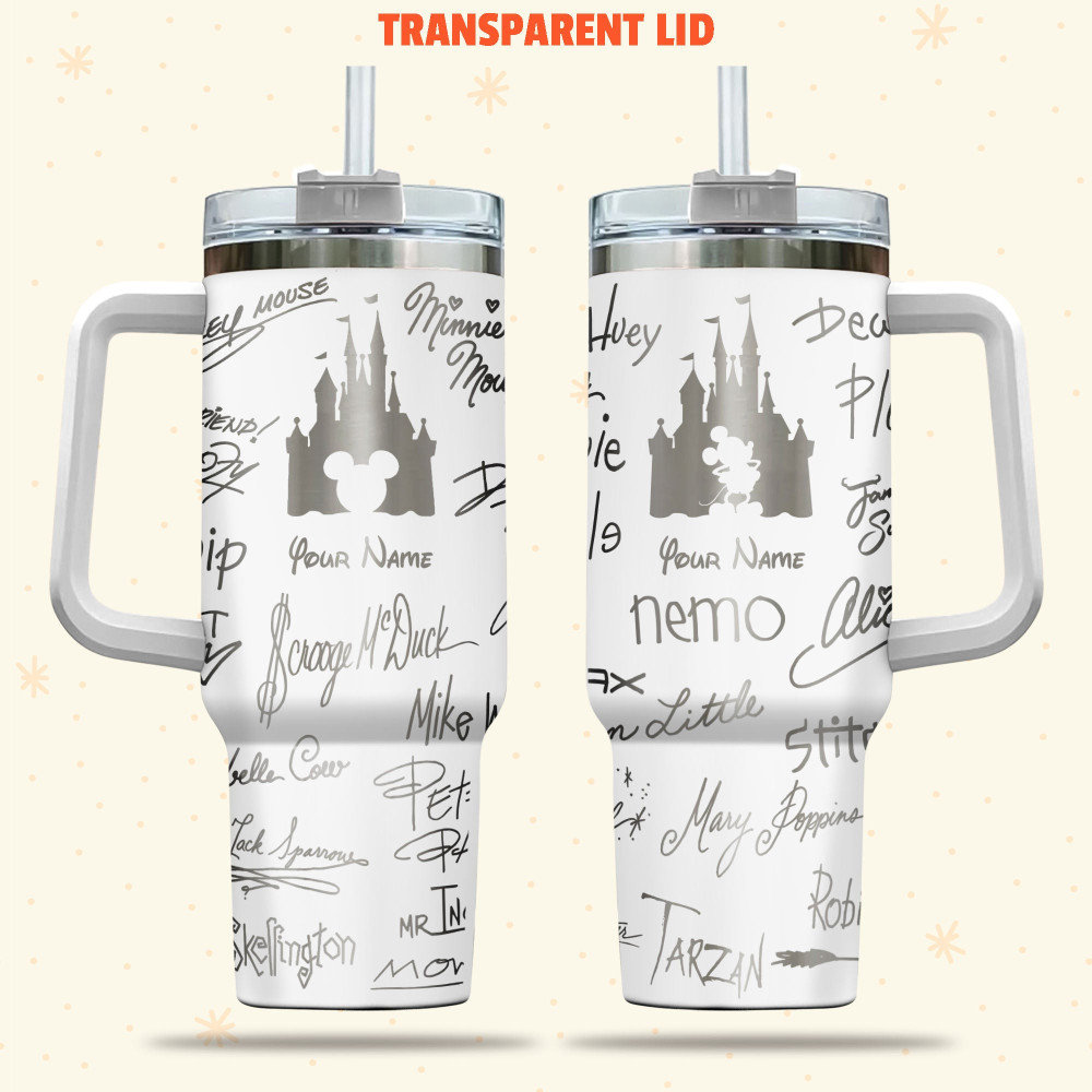 Character Signature Disney Cartoon Custom Stanley Cup 40 oz 30 oz Tumbler With HandleTVC2301975
