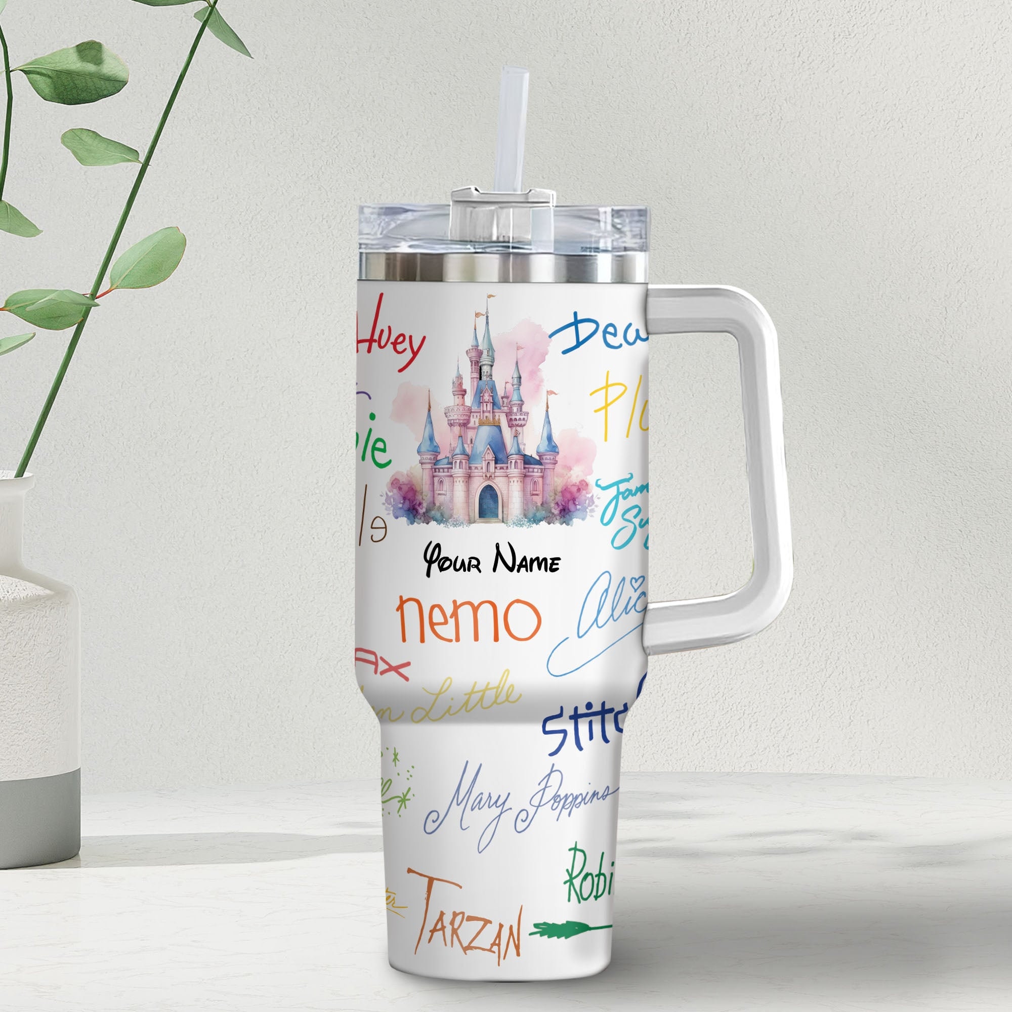 Character Signature Disney Cartoon Custom Stanley Cup 40 oz 30 oz Tumbler With HandleTVC2301978