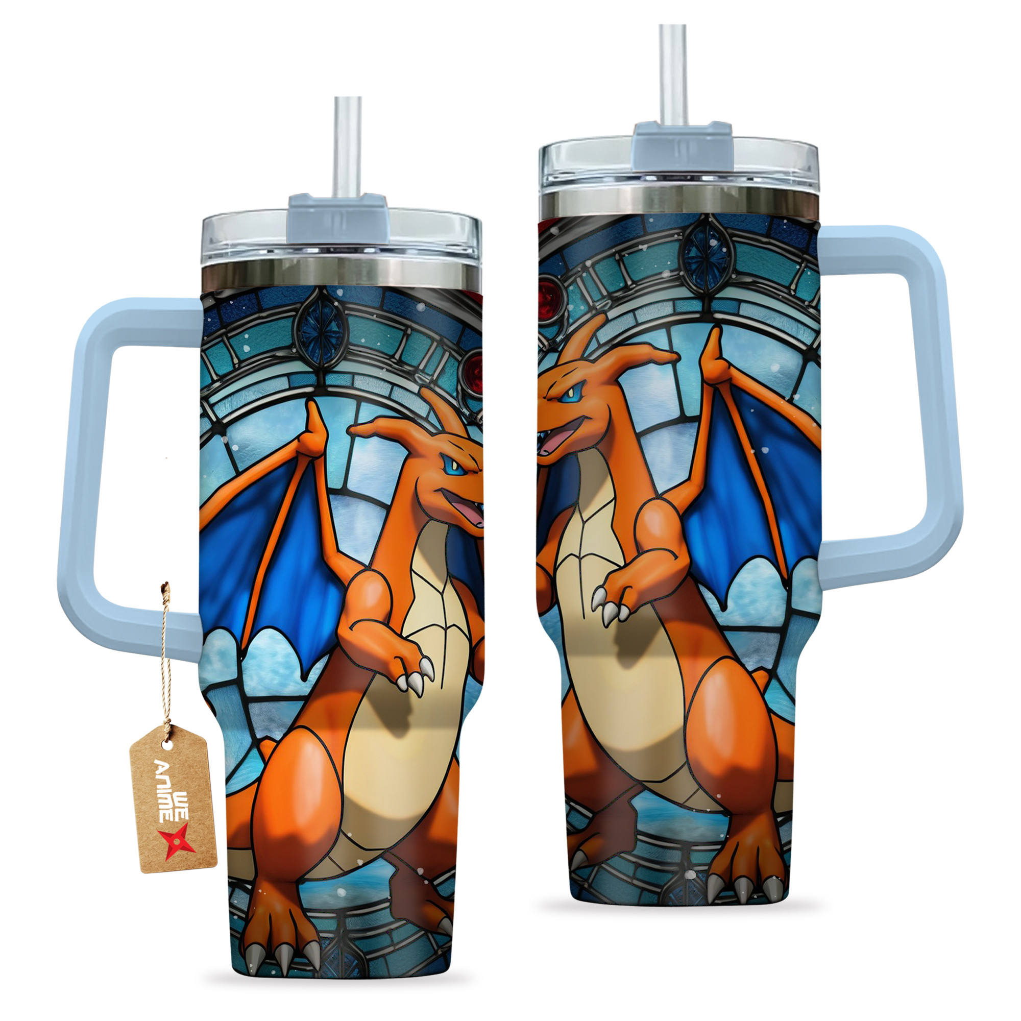 Charizard Pokemon Anime Custom Stanley Cup 40 oz 30 oz Tumbler With HandleTVC2301135 - Image 2