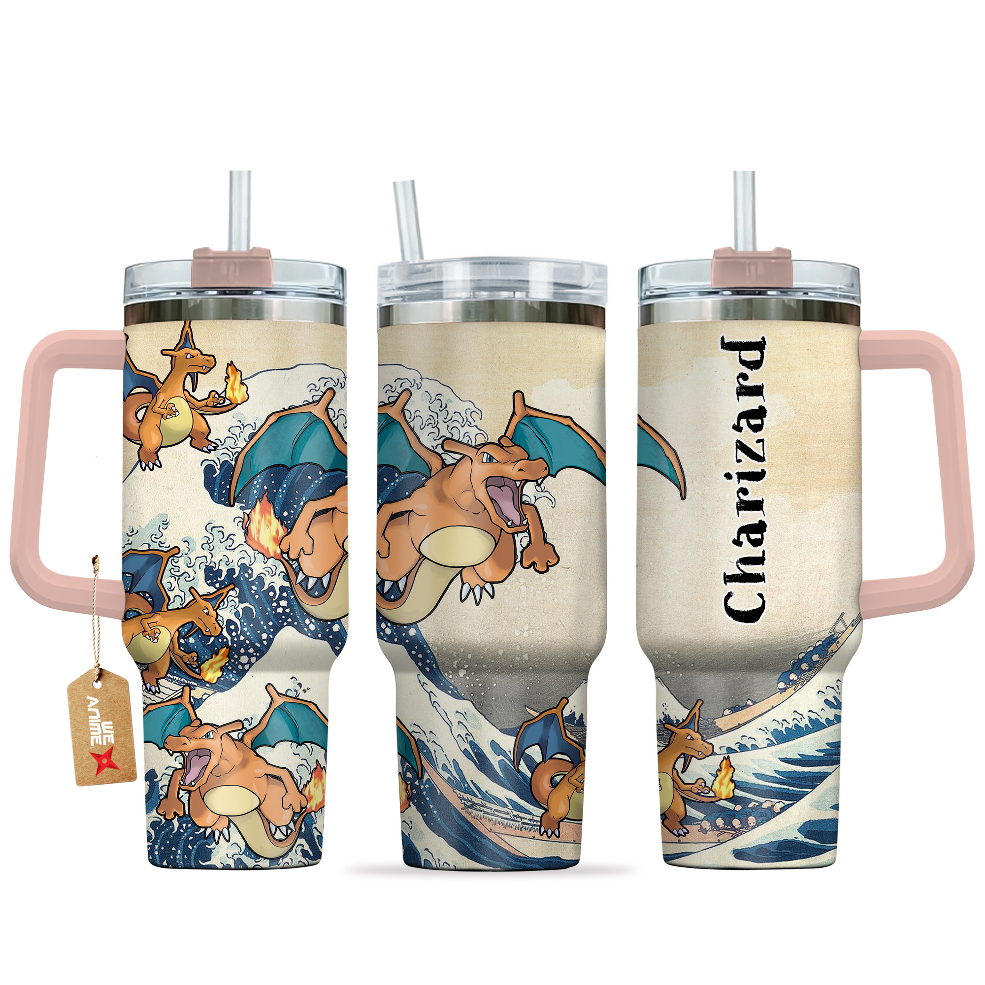 Charizard Pokemon Anime Custom Stanley Cup 40 oz 30 oz Tumbler With HandleTVC2301139