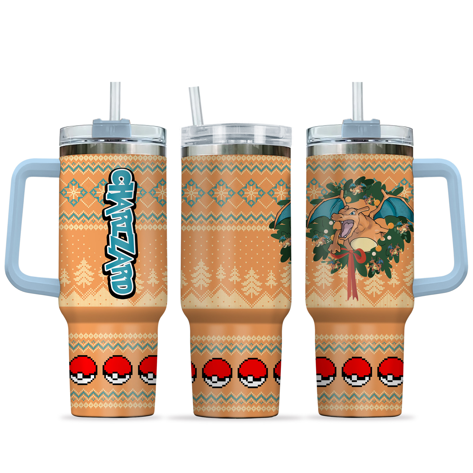 Charizard Pokemon Anime Custom Stanley Cup 40 oz 30 oz Tumbler With HandleTVC2301155