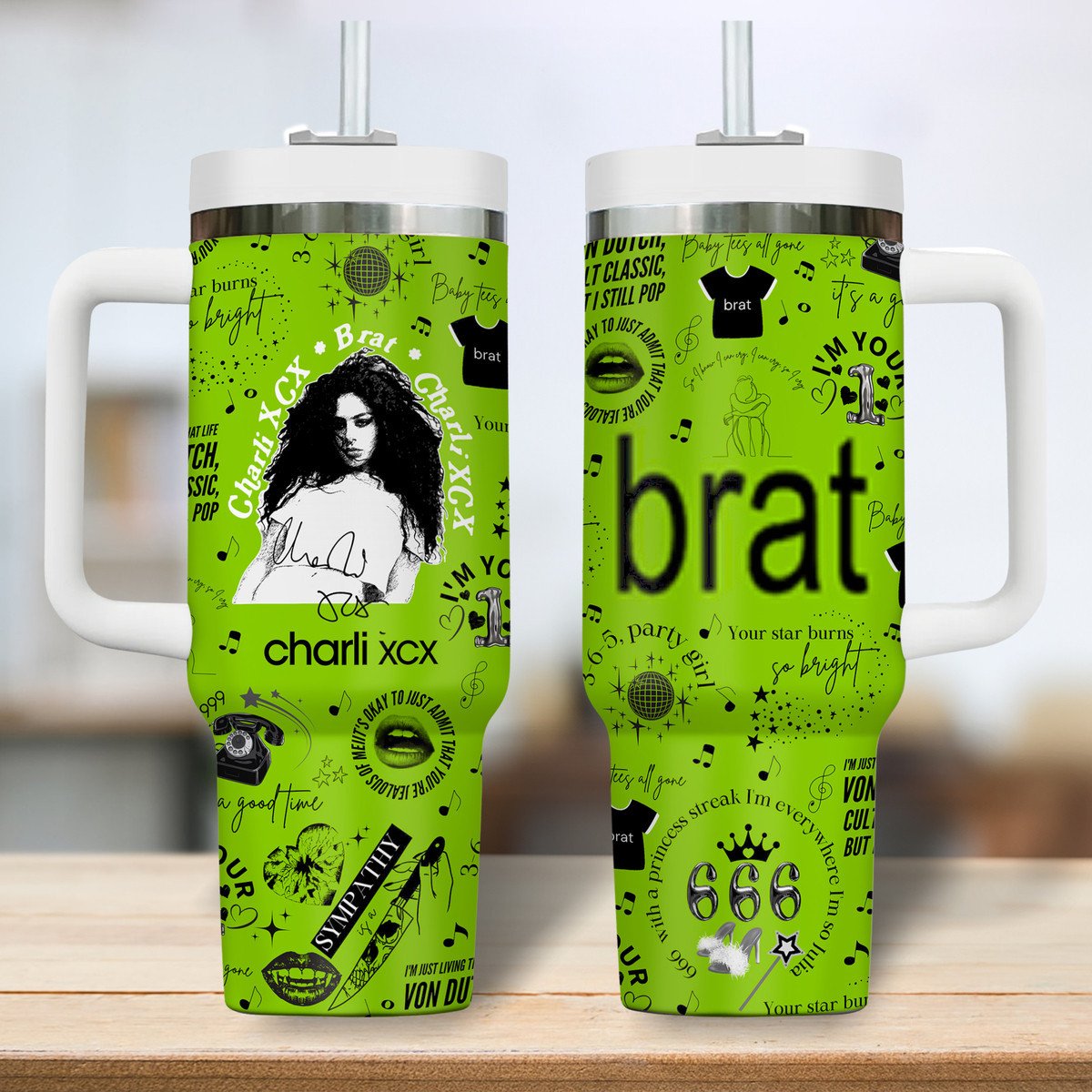 Charli XCX Music Custom Stanley Cup 40 oz 30 oz Tumbler With HandleTVC2301738