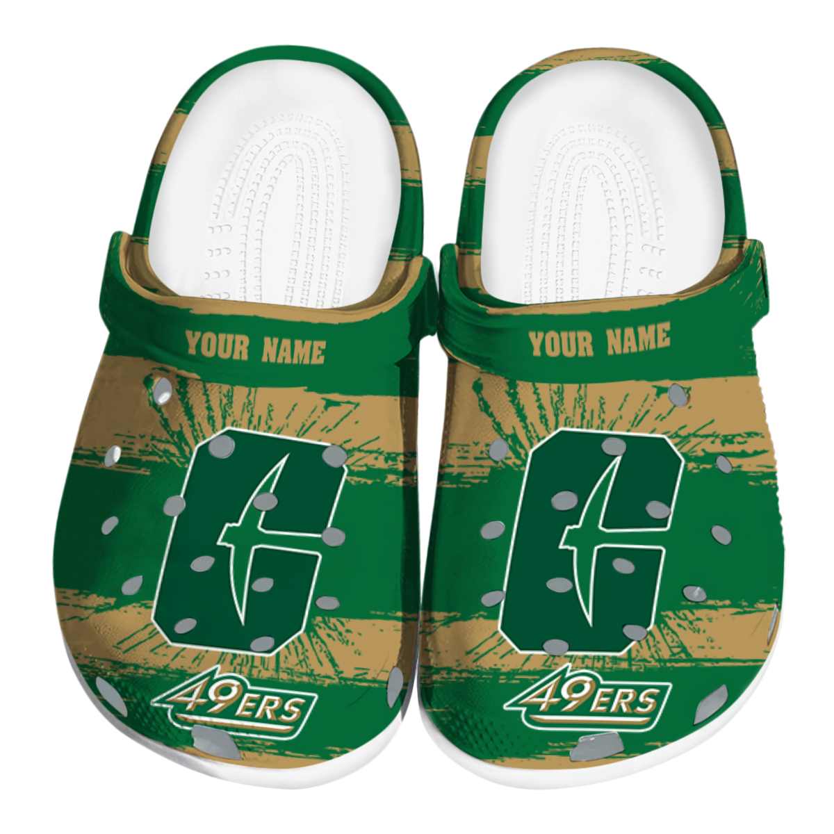 Charlotte 49ers NCAA Sport Crocs Crocband Clogs Shoes Comfortable For Men Women and Kids