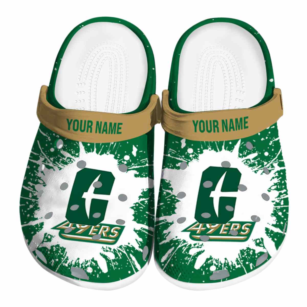 Charlotte 49ers NCAA Sport Crocs Crocband Clogs Shoes Comfortable For Men Women and Kids