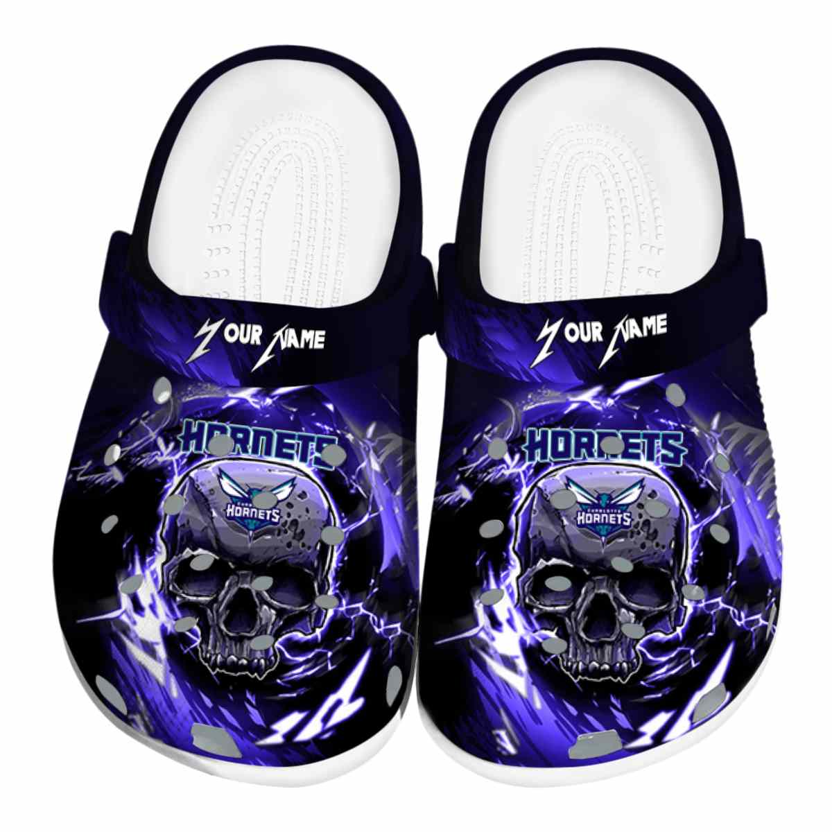 Charlotte Hornets NBA Sport Crocs Crocband Clogs Shoes Comfortable For Men Women and Kids