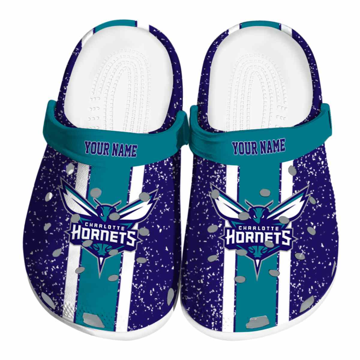 Charlotte Hornets NBA Sport Crocs Crocband Clogs Shoes Comfortable For Men Women and Kids