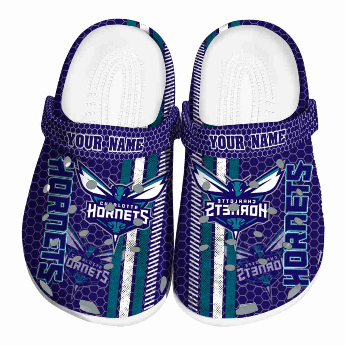 Charlotte Hornets NBA Sport Crocs Crocband Clogs Shoes Comfortable For Men Women and Kids