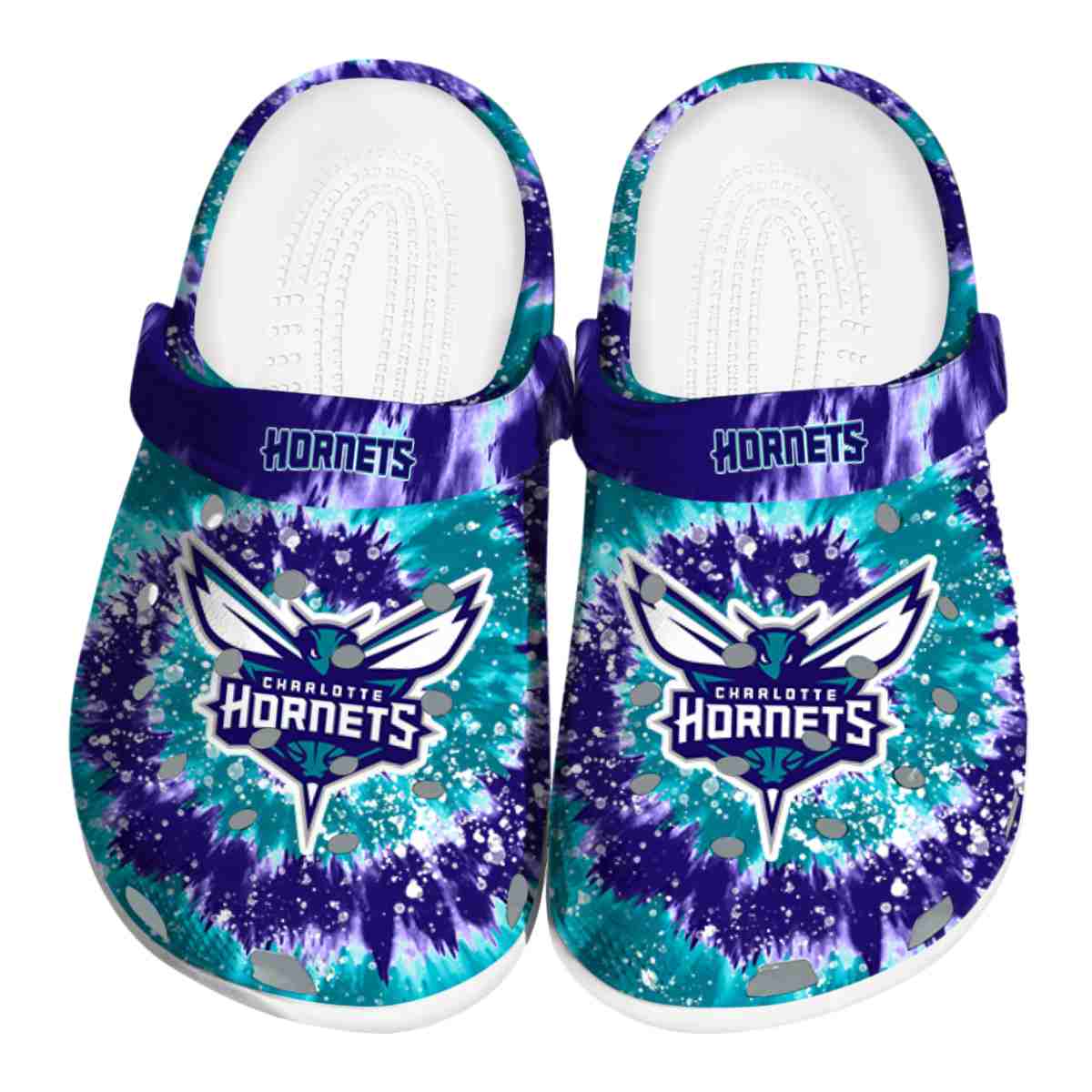 Charlotte Hornets NBA Sport Crocs Crocband Clogs Shoes Comfortable For Men Women and Kids