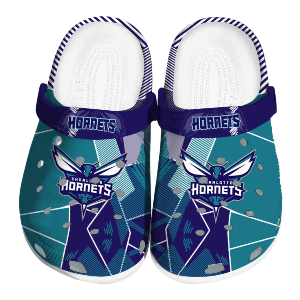 Charlotte Hornets NBA Sport Crocs Crocband Clogs Shoes Comfortable For Men Women and Kids