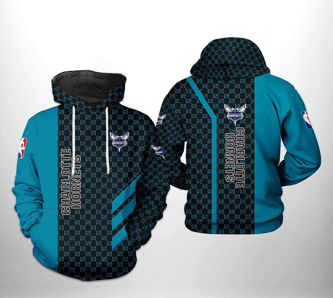 Charlotte Hornets NBA Team Pattern Mix 3D All Over Print Hoodie, Zip Hoodie