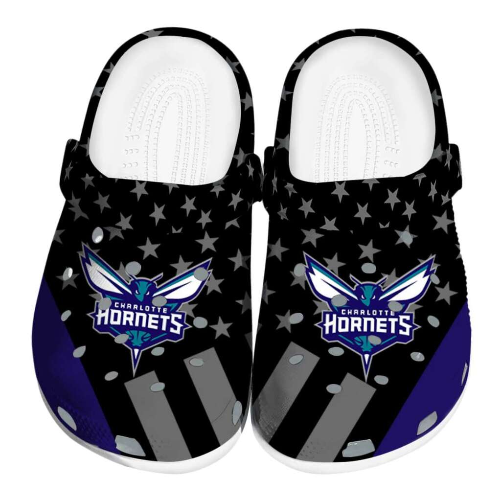 Charlotte Hornets Stellar Stripes Theme ClogTVC1801681