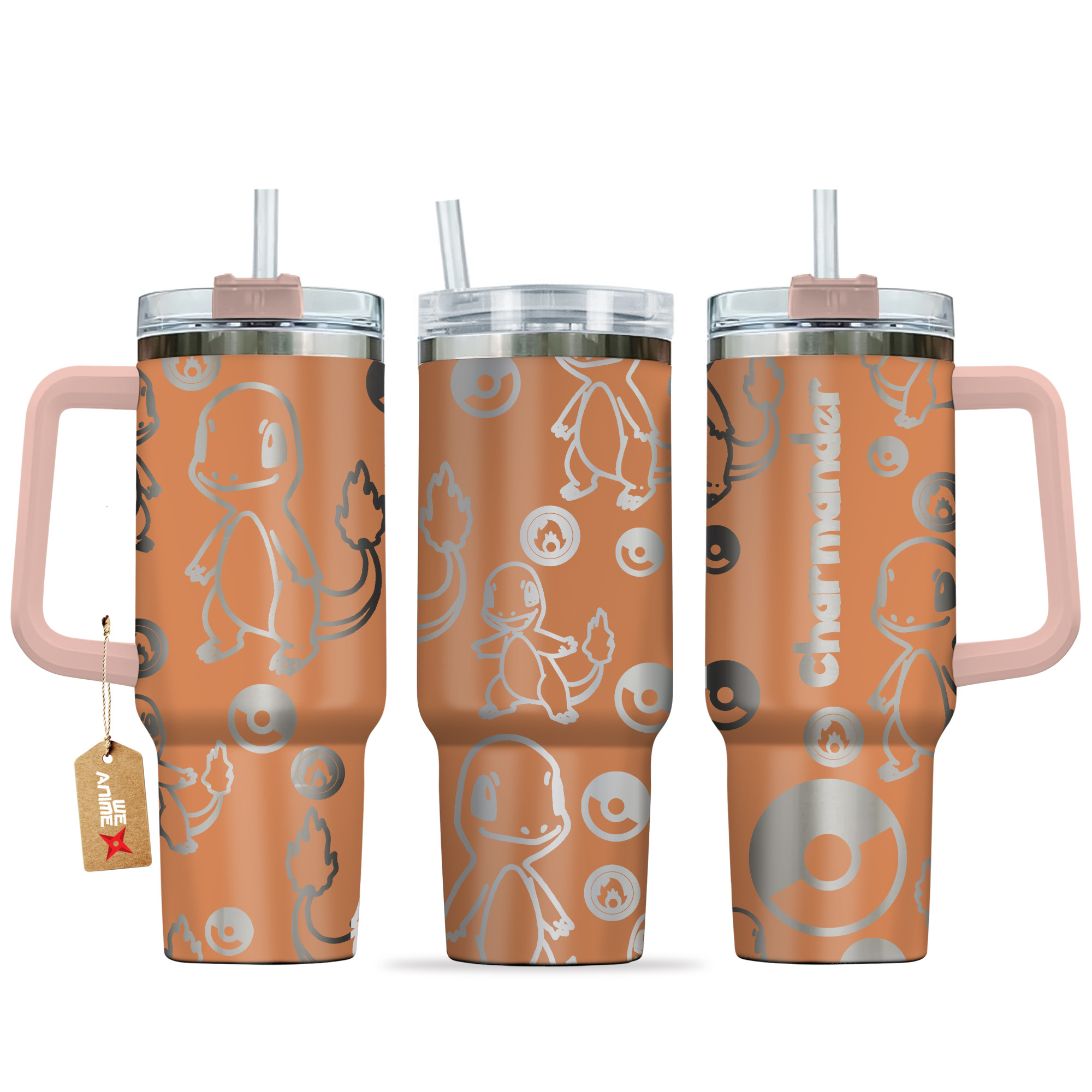 Charmander Pokemon Anime Custom Stanley Cup 40 oz 30 oz Tumbler With HandleTVC2301144
