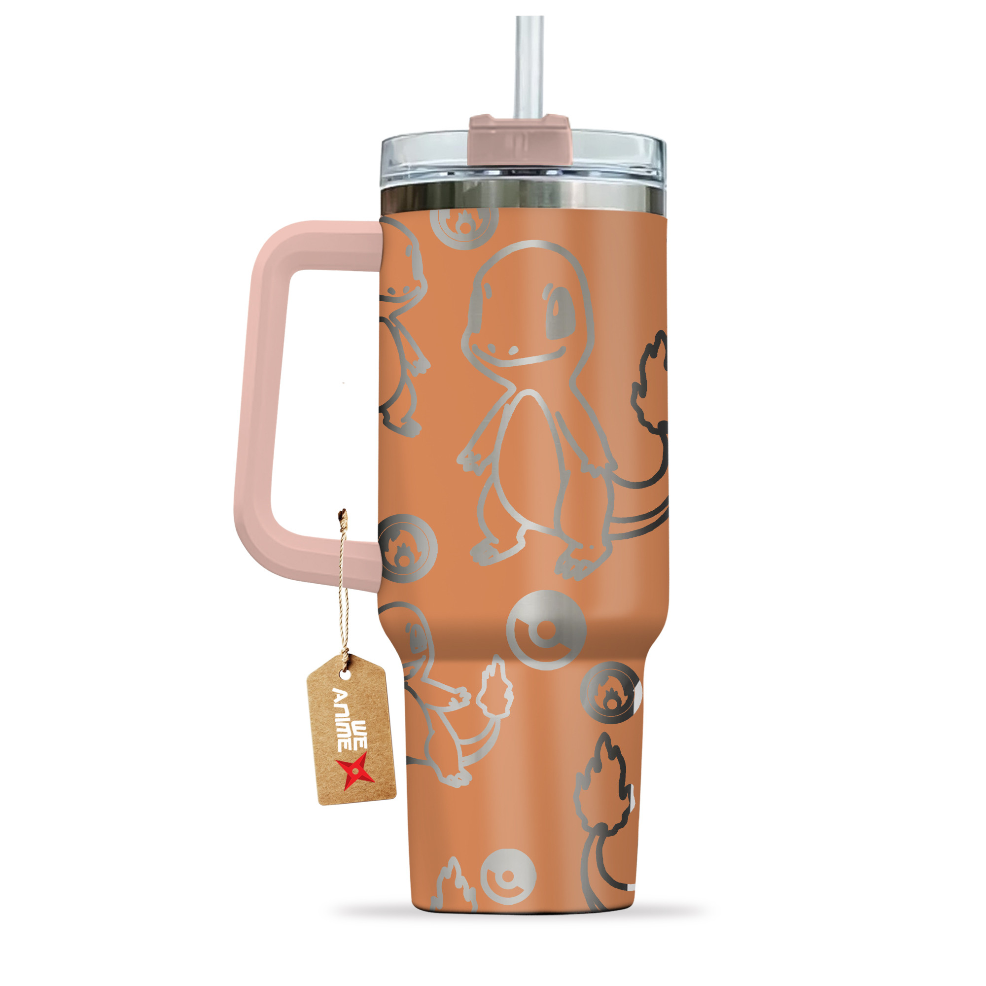 Charmander Pokemon Anime Custom Stanley Cup 40 oz 30 oz Tumbler With HandleTVC2301144 - Image 3