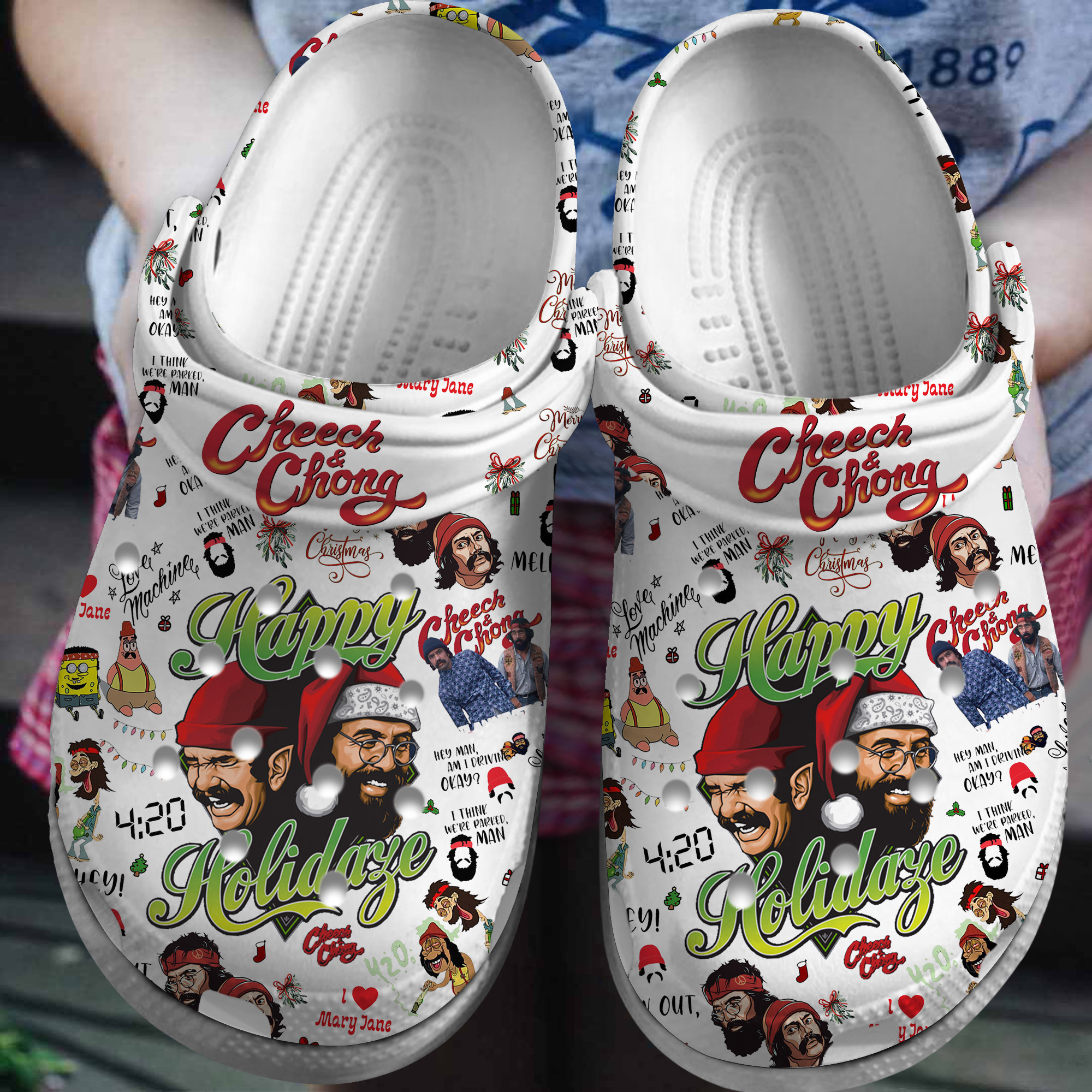 Cheech And Chong Movie Crocs Crocband Clogs Shoes Comfortable For Men Women and Kids