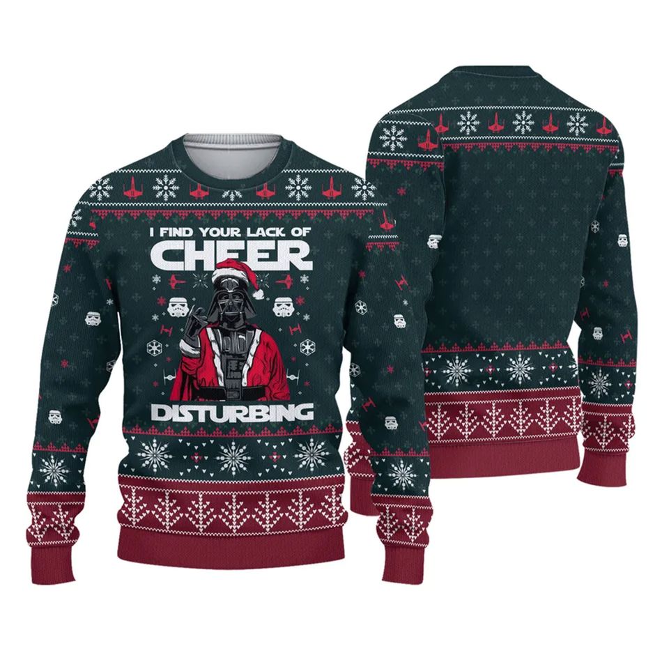 Cheer Disturbing Ugly Christmas Sweater
