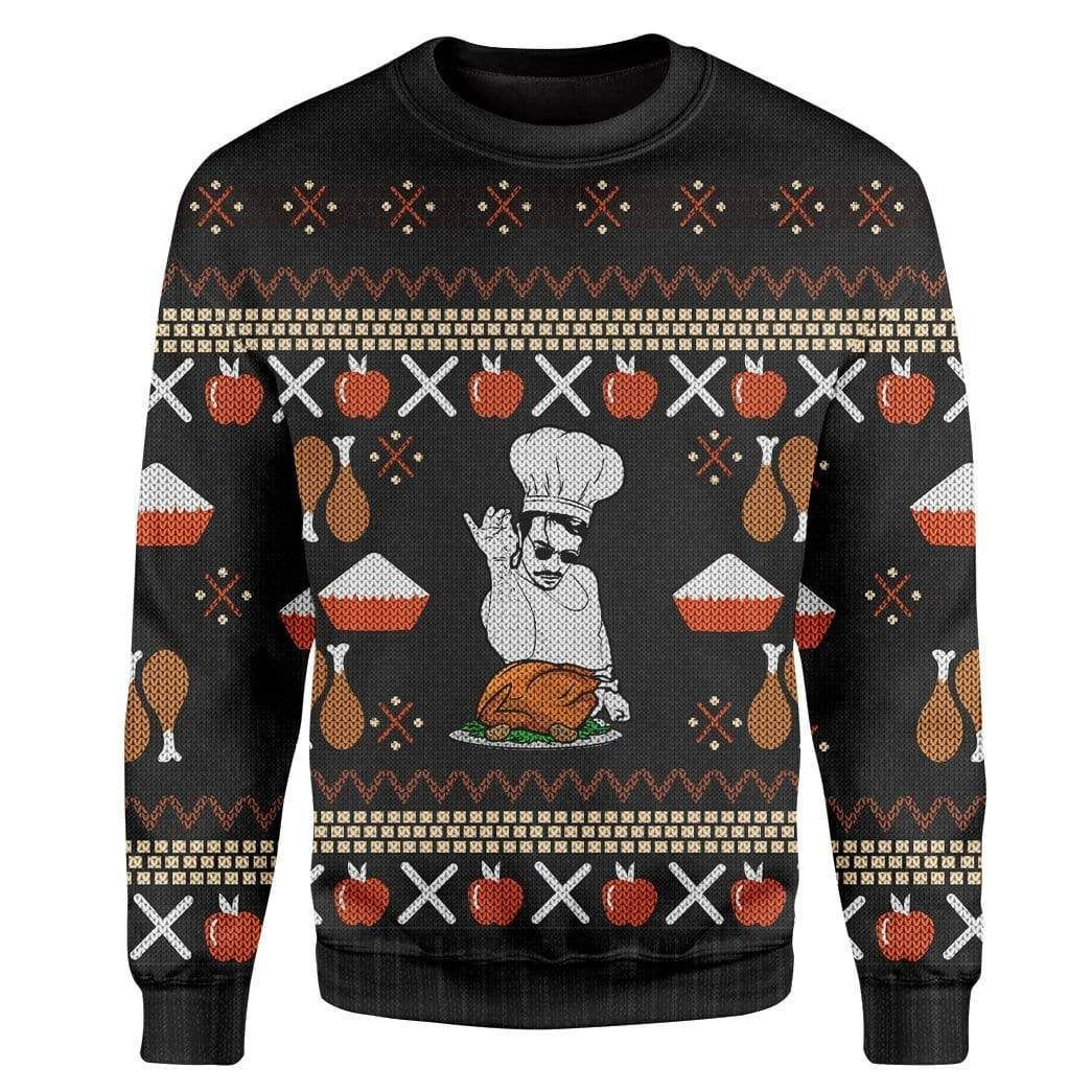 Chef Ugly Christmas Sweater Adult 3D Funny Matching for family