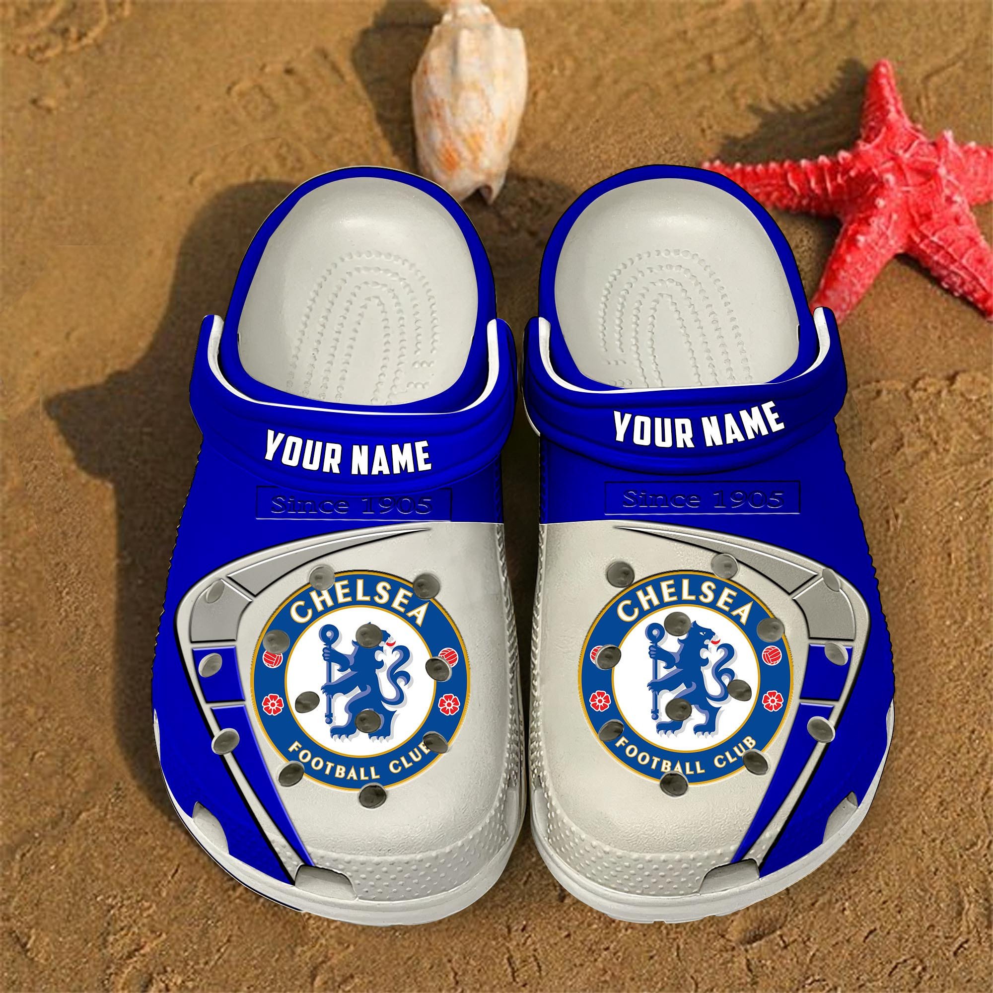 Chelsea EPL Crocs Crocband Clogs Shoes Comfortable For Men Women and Kids