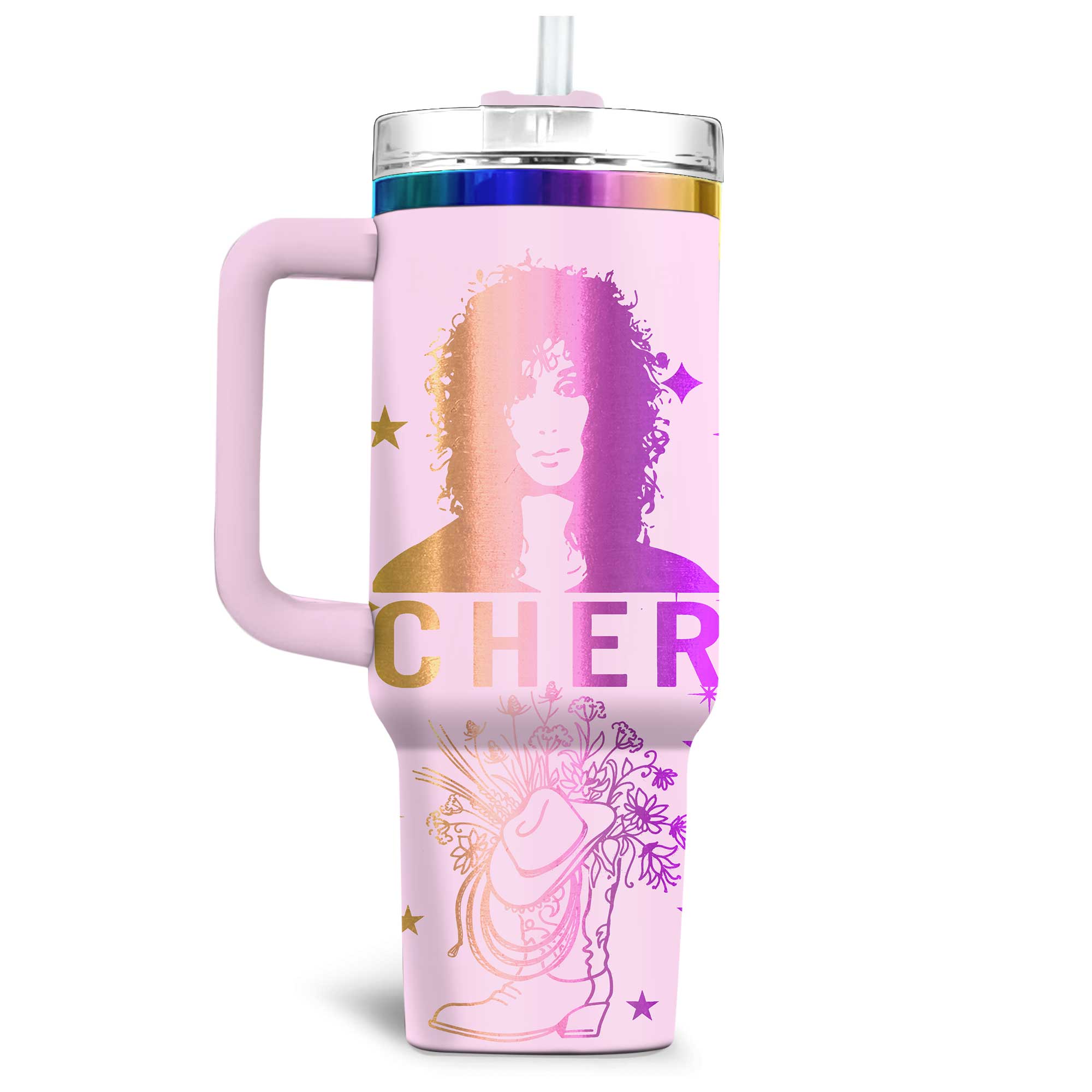 Cher Music Custom Stanley Cup 40 oz 30 oz Tumbler With HandleTVC230193 - Image 2