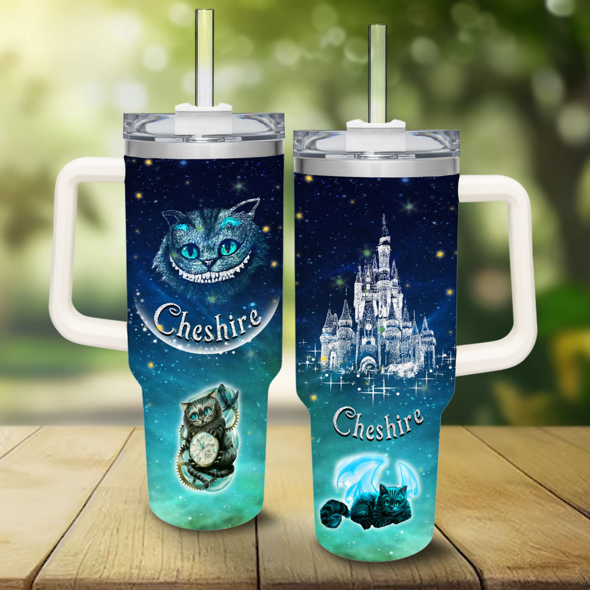 Cheshire Cat Alice In Wonderland Cartoon Custom Stanley Cup 40 oz 30 oz Tumbler With HandleTVC2301830