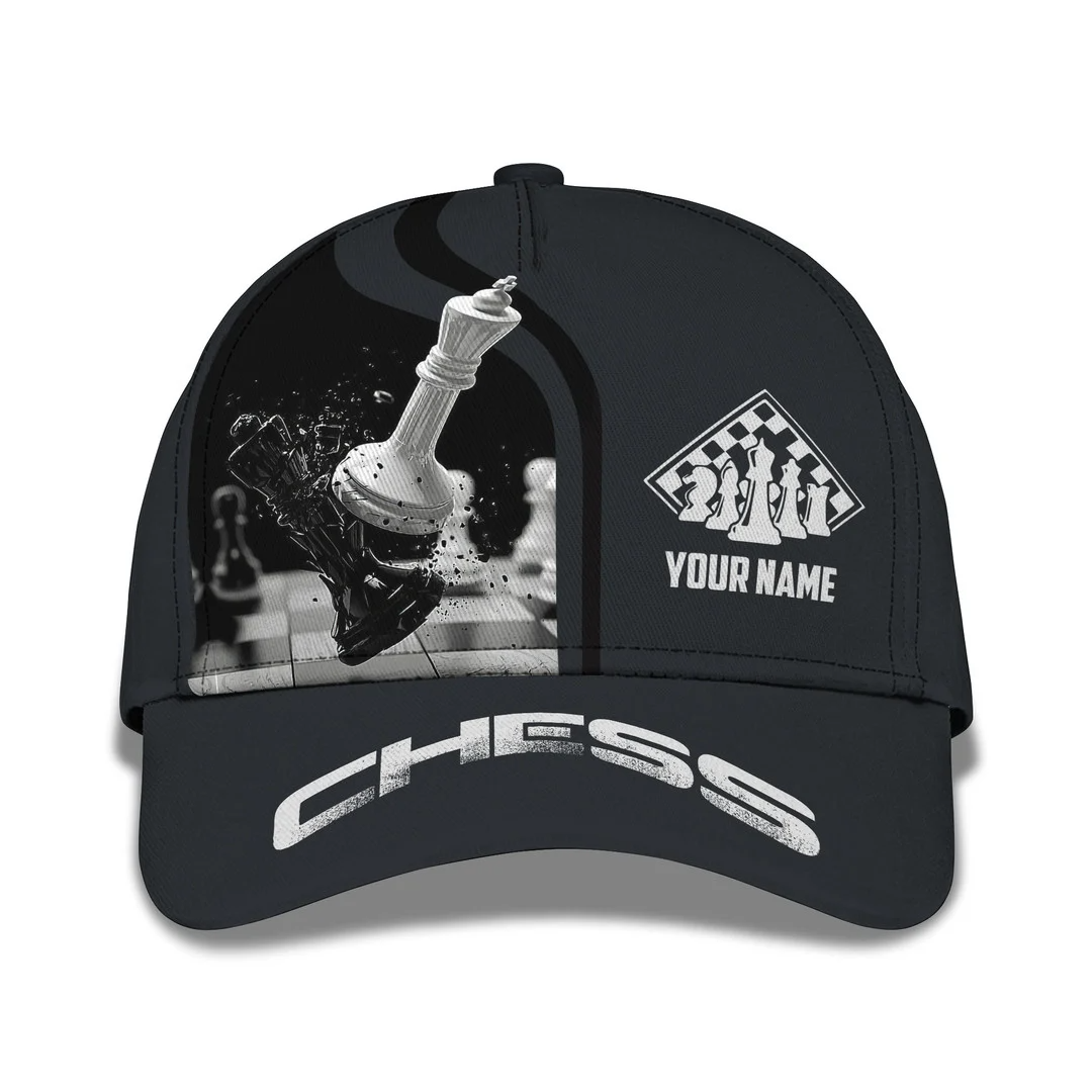 Chess Personalized Name Ball Cap Trucker Hats Custom Hats Gifts For Men & Women