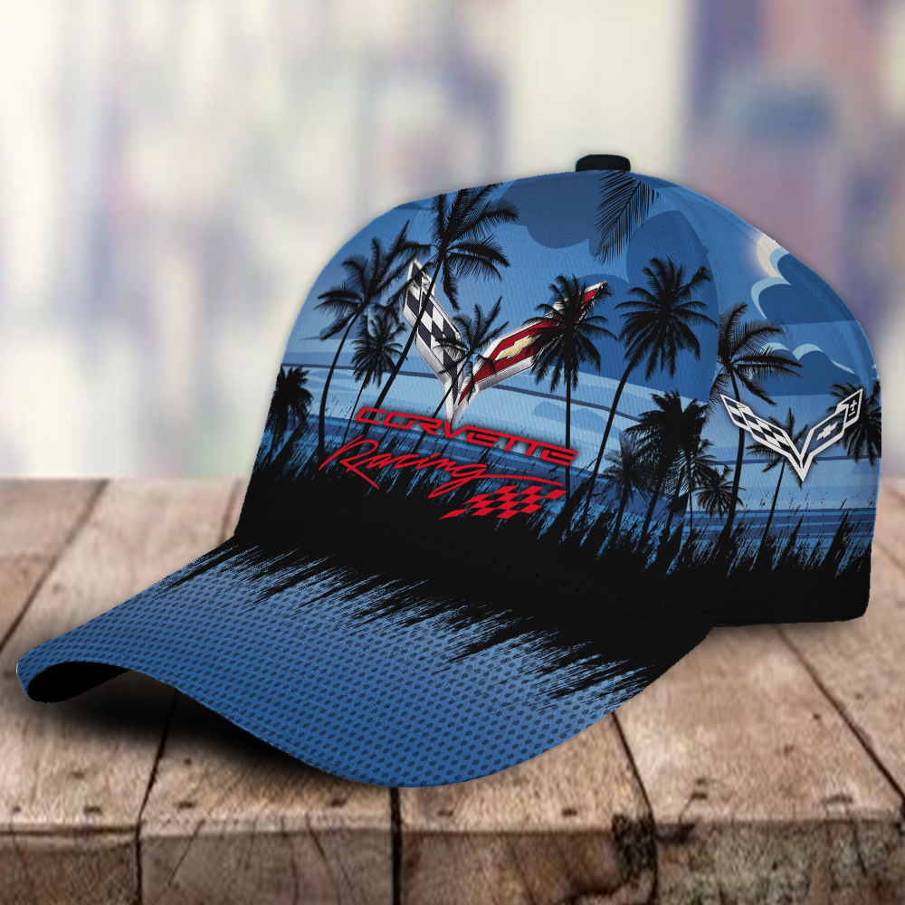 Chevrolet Camaro 3D Classic Cap Hawaiian Tropical Car Motor Brand Hats Trucker Hats Custom Hats Gifts For Men & Women
