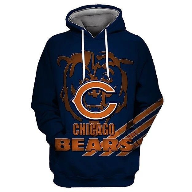 CHICAGO BEARS 3D All Over Print Hoodie, Zip Hoodie