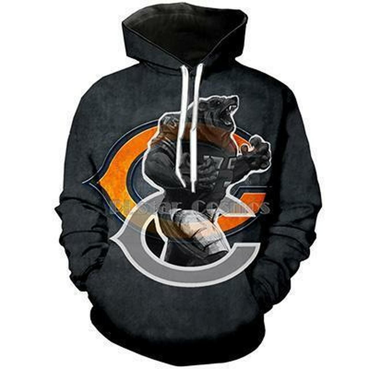 Chicago Bears 3D All Over Print Hoodie, Zip Hoodie