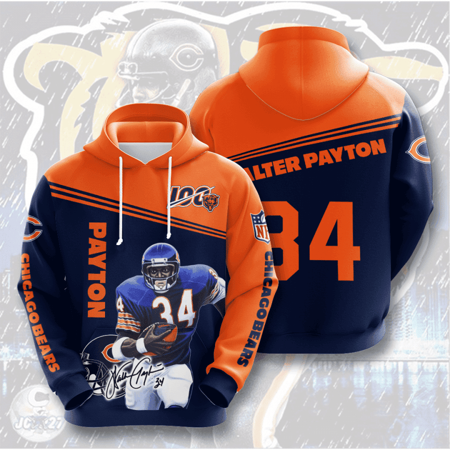 Chicago Bears 3D All Over Print Hoodie, Zip Hoodie