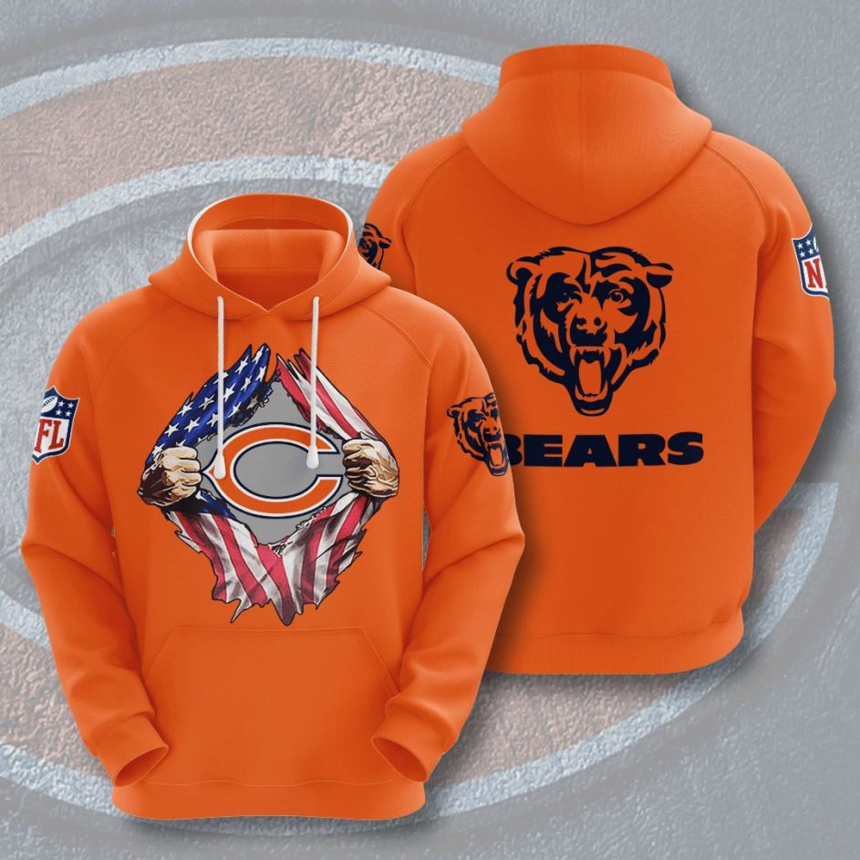 Chicago Bears American Football 3D All Over Print Hoodie, Zip Hoodie