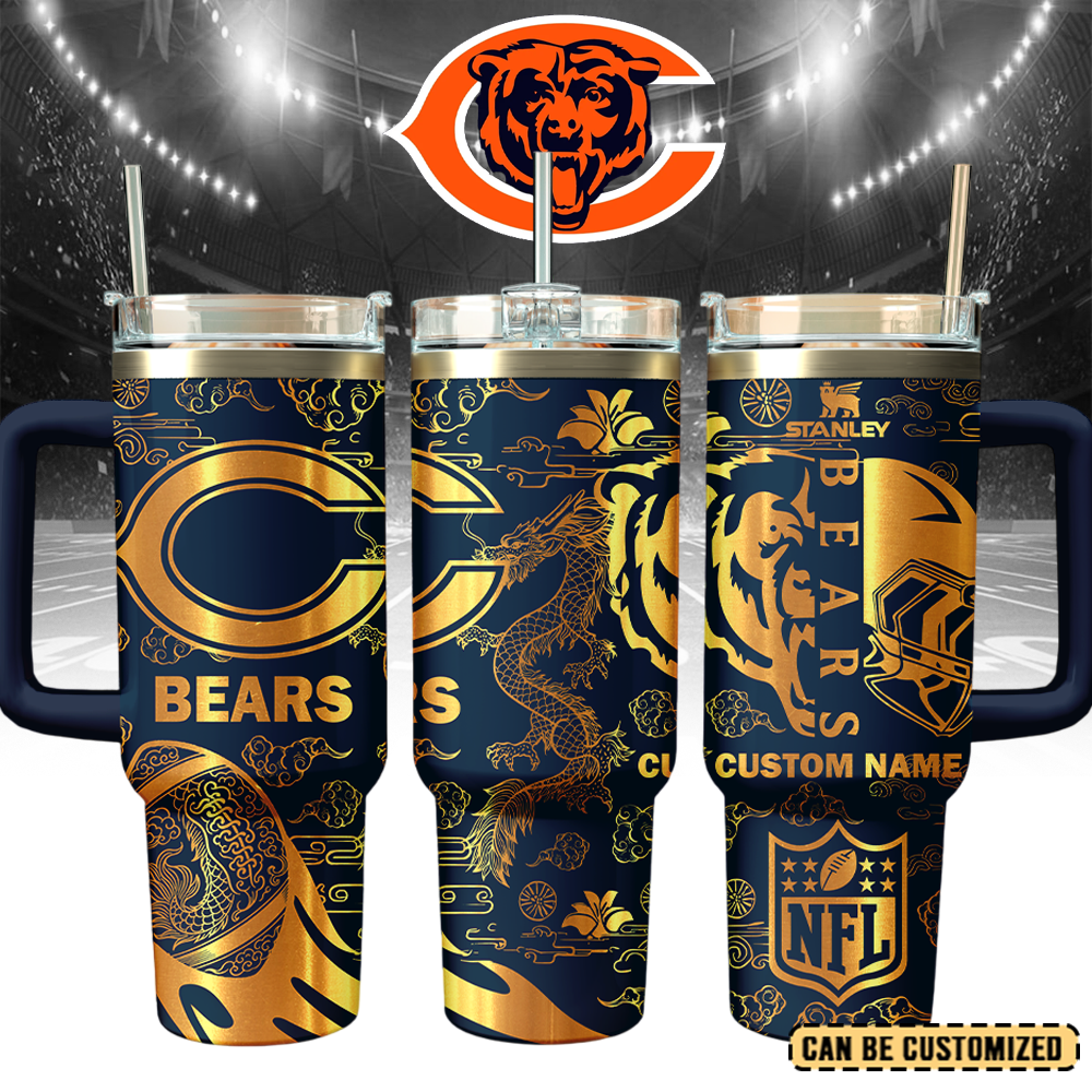 Chicago Bears Custom Stanley Cup 40 oz 30 oz Tumbler With HandleTVC2301107 - Image 2