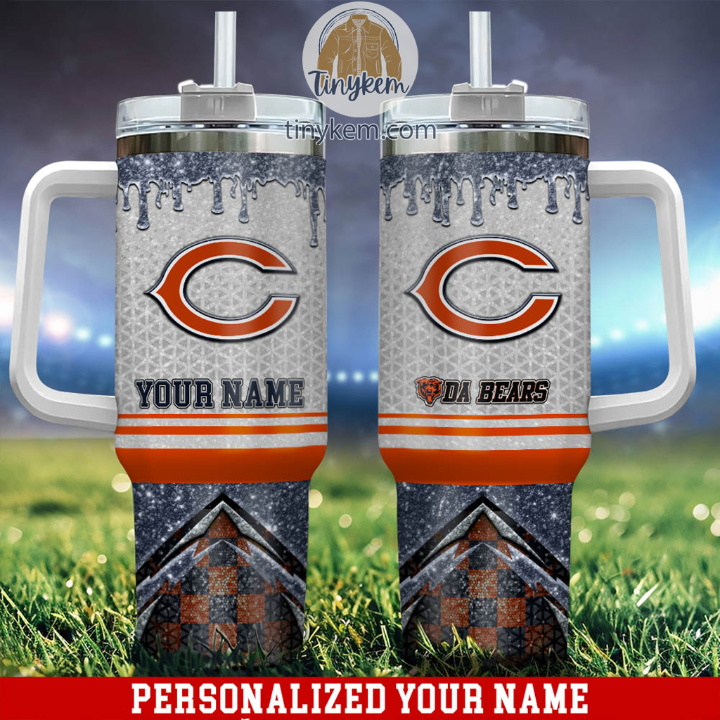 Chicago Bears Glitter NFL Custom Stanley Cup 40 oz 30 oz Tumbler With HandleTVC2301221