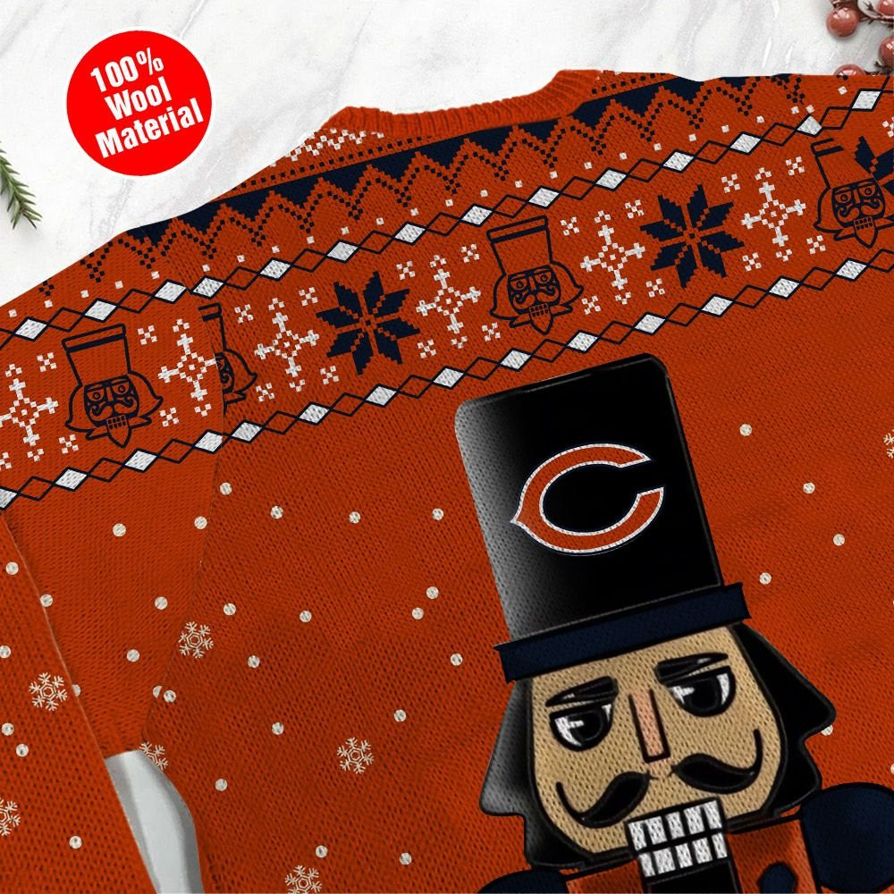 Chicago Bears I Am Not A Player I Just Crush Alot Ugly Christmas Sweater Adult 3D Funny Matching for family - Image 5