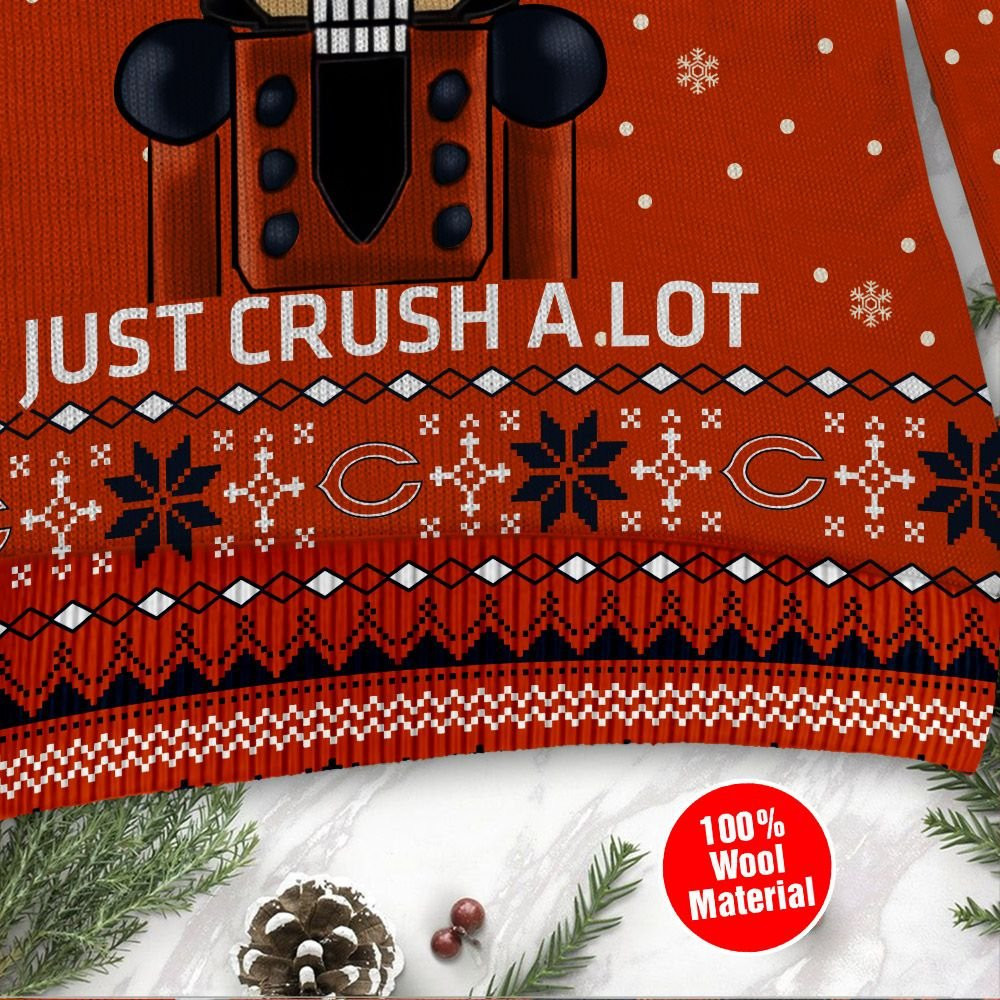 Chicago Bears I Am Not A Player I Just Crush Alot Ugly Christmas Sweater Adult 3D Funny Matching for family - Image 4