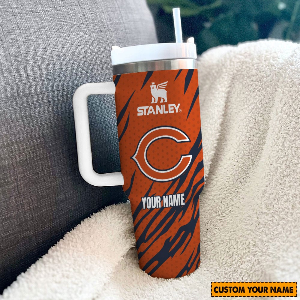 Chicago Bears NFL Custom Stanley Cup 40 oz 30 oz Tumbler With HandleTVC230135 - Image 2