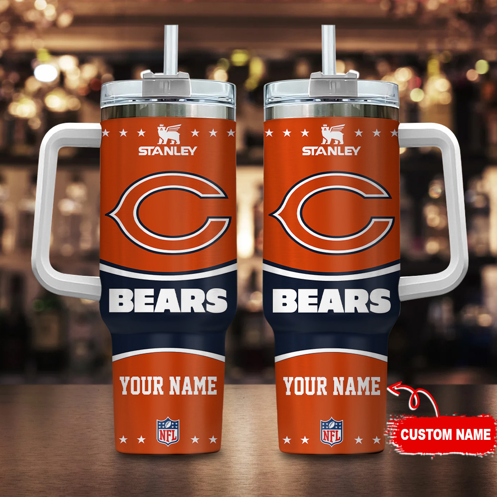 Chicago Bears NFL Custom Stanley Cup 40 oz 30 oz Tumbler With HandleTVC230171