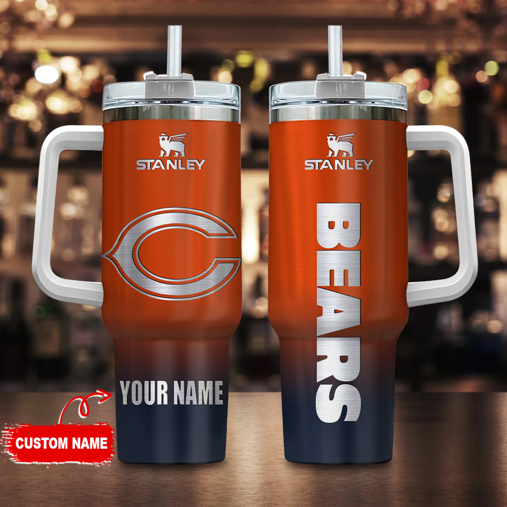 Chicago Bears NFL Custom Stanley Cup 40 oz 30 oz Tumbler With HandleTVC230180