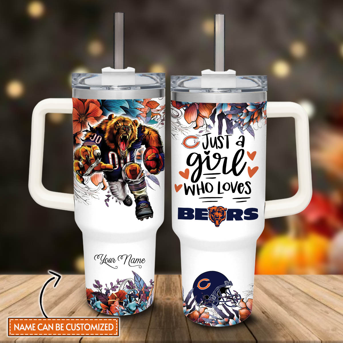 Chicago Bears NFL Custom Stanley Cup 40 oz 30 oz Tumbler With HandleTVC2301813