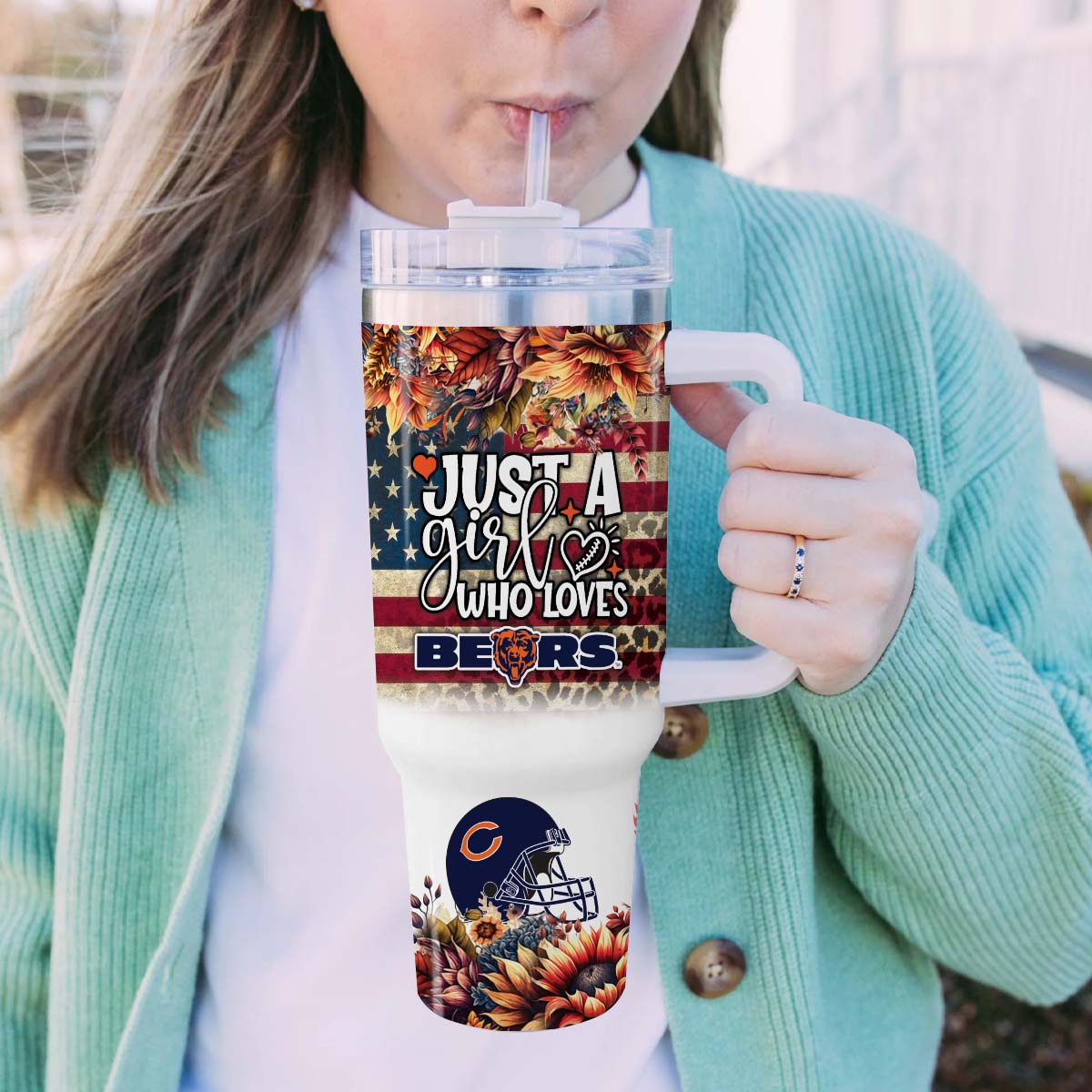 Chicago Bears NFL Custom Stanley Cup 40 oz 30 oz Tumbler With HandleTVC2301814 - Image 5