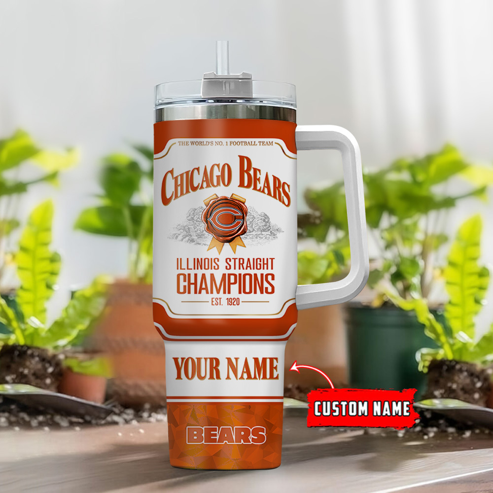 Chicago Bears NFL Jim Beam Custom Stanley Cup 40 oz 30 oz Tumbler With HandleTVC230125 - Image 2