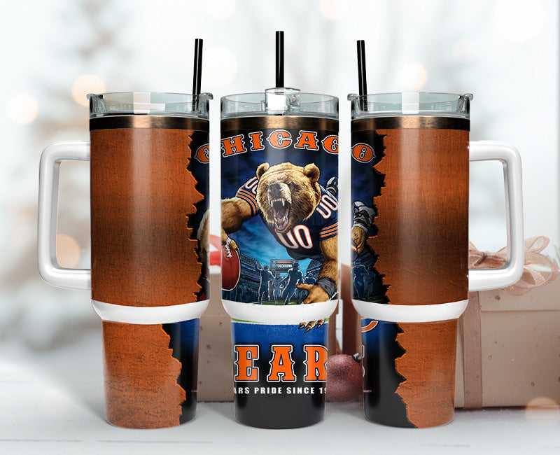 Chicago Bears NFL Mascot Custom Stanley Cup 40 oz 30 oz Tumbler With HandleTVC2301144