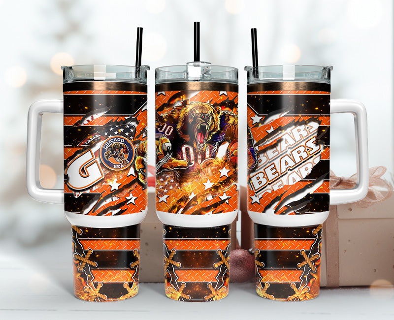 Chicago Bears NFL Mascot Custom Stanley Cup 40 oz 30 oz Tumbler With HandleTVC2301147