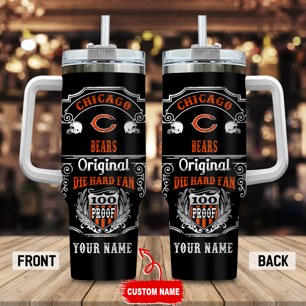 Chicago Bears NFL Original Diehard Fan Custom Stanley Cup 40 oz 30 oz Tumbler With HandleTVC2301100