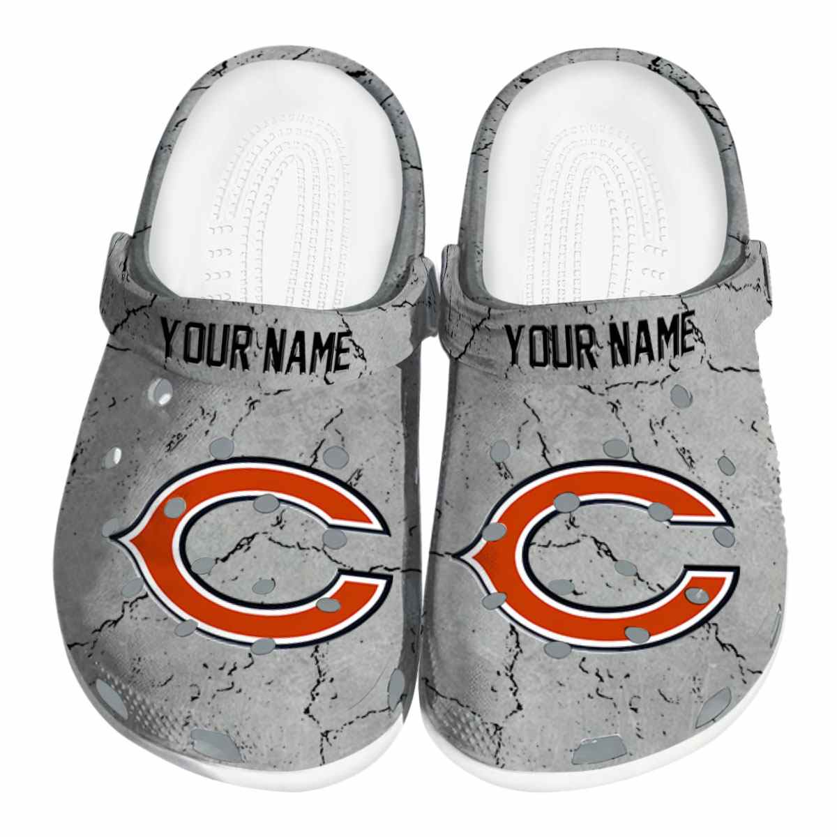 Chicago Bears NFL Sport Crocs Crocband Clogs Shoes Comfortable For Men Women and Kids