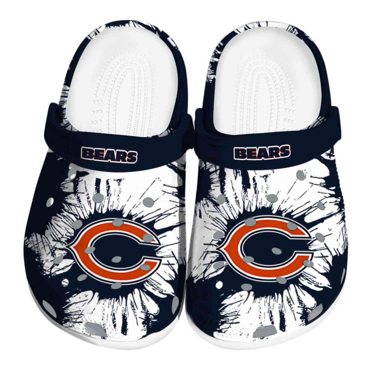 Chicago Bears NFL Sport Crocs Crocband Clogs Shoes Comfortable For Men Women and Kids